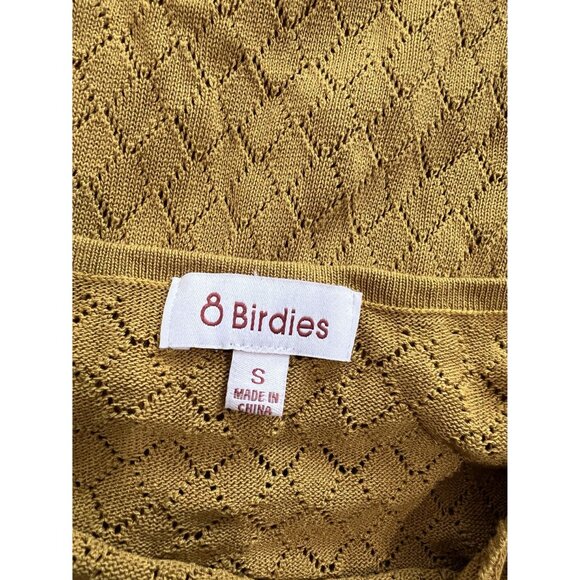 8 Birdies Maxi Knit Dress in Gold - Picture 3 of 5